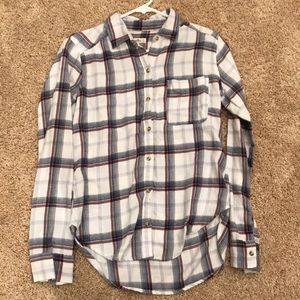 Hollister White Flannel